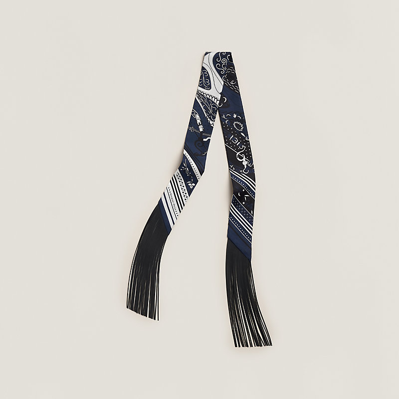 Twilly Folk Festival des Amazones Bandana - Bleu | Hermès France